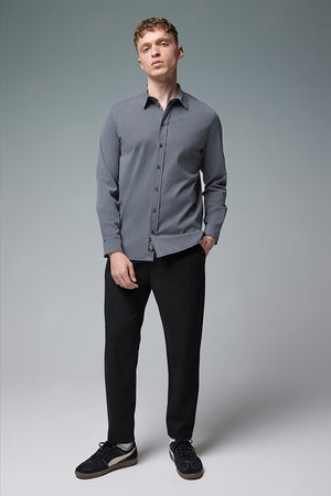 Erkek Pilili Smart Pantolon - Siyah