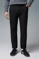 Erkek Pilili Smart Pantolon - Siyah