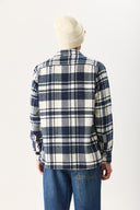 Erkek Regular Fit Ekose Gömlek - Lacivert