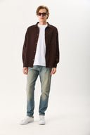 Erkek Regular Fit Gabardin Gömlek %100 Pamuk - Antrasit