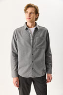 Erkek Regular Fit Gömlek - Gri