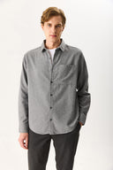 Erkek Regular Fit Gömlek - Gri