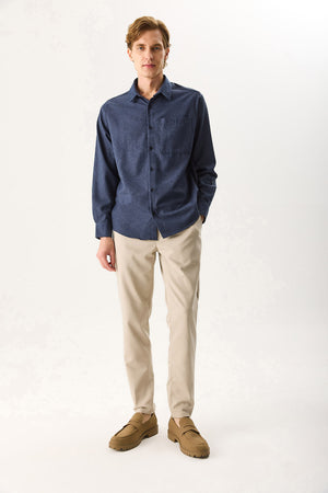 Erkek Regular Fit Gömlek - Lacivert