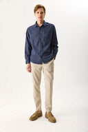 Erkek Regular Fit Gömlek - Lacivert