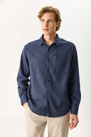 Erkek Regular Fit Gömlek - Lacivert