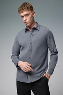 Erkek Regular Fit Gömlek (TENCEL)™ - Antrasit