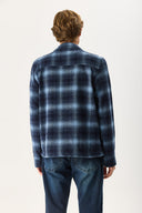 Erkek Regular Fit Önü Fermuarlı Desenli Ceket - Lacivert