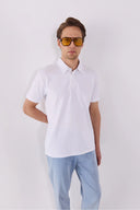 Erkek Regular Fit Polo Yakalı Tişört - Beyaz