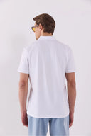 Erkek Regular Fit Polo Yakalı Tişört - Beyaz