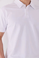 Erkek Regular Fit Polo Yakalı Tişört - Beyaz
