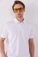Erkek Regular Fit Polo Yakalı Tişört - Beyaz