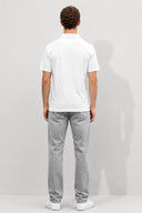Erkek Regular Fit Polo Yakalı Tişört-Beyaz