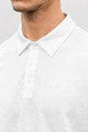 Erkek Regular Fit Polo Yakalı Tişört-Beyaz