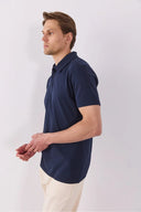 Erkek Regular Fit Polo Yakalı Tişört - Lacivert
