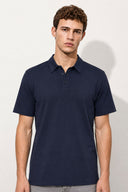 Erkek Regular Fit Polo Yakalı Tişört-Lacivert