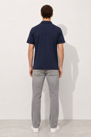 Erkek Regular Fit Polo Yakalı Tişört-Lacivert