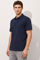 Erkek Regular Fit Polo Yakalı Tişört-Lacivert
