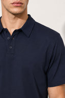 Erkek Regular Fit Polo Yakalı Tişört-Lacivert