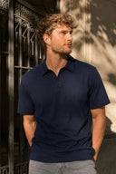 Erkek Regular Fit Polo Yakalı Tişört-Lacivert