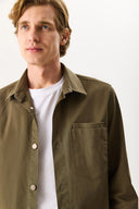 Erkek Regular Fit Yıkamalı Cep Detaylı Gömlek - Haki