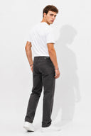 Erkek Richard Slim Fit 5 Cep Gabardin Pantolon %100 Pamuk-Füme