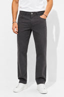 Erkek Richard Slim Fit 5 Cep Gabardin Pantolon %100 Pamuk-Füme