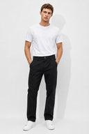 Erkek Richard Slim Fit 5 Cep Gabardin Pantolon %100 Pamuk-Siyah