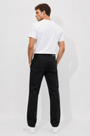 Erkek Richard Slim Fit 5 Cep Gabardin Pantolon %100 Pamuk-Siyah