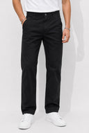 Erkek Richard Slim Fit 5 Cep Gabardin Pantolon %100 Pamuk-Siyah