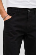 Erkek Richard Slim Fit 5 Cep Gabardin Pantolon %100 Pamuk-Siyah