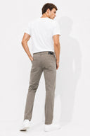 Erkek Richard Slim Fit 5 Cep Gabardin Pantolon %100 Pamuk-Stone