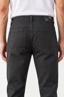 Erkek Richard Slim Fit 5 Cep Parça Boya Pantolon-Antrasit