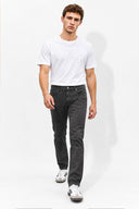 Erkek Richard Slim Fit 5 Cep Parça Boya Pantolon-Antrasit