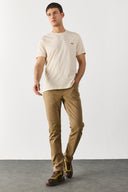 Erkek Richard Slim Fit 5 Cep Parça Boya Pantolon - Camel