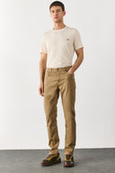 Erkek Richard Slim Fit 5 Cep Parça Boya Pantolon - Camel