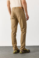 Erkek Richard Slim Fit 5 Cep Parça Boya Pantolon - Camel