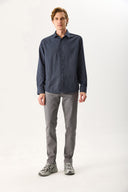 Erkek Richard Slim Fit 5 Cep Parça Boya Pantolon - Gri