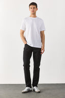 Erkek Richard Slim Fit 5 Cep Parça Boya Pantolon - Siyah