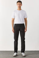 Erkek Richard Slim Fit 5 Cep Parça Boya Pantolon - Siyah