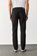 Erkek Richard Slim Fit 5 Cep Parça Boya Pantolon - Siyah