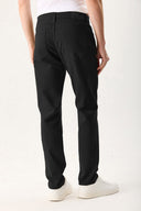 Erkek Richard Slim Fit 5 Cep Parça Boya Pantolon - Siyah