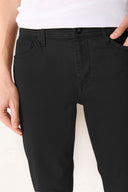 Erkek Richard Slim Fit 5 Cep Parça Boya Pantolon - Siyah