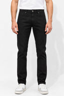 Erkek Richard Slim Fit 5 Cep Parça Boya Pantolon-Siyah