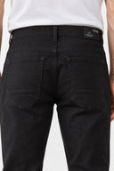 Erkek Richard Slim Fit 5 Cep Parça Boya Pantolon-Siyah
