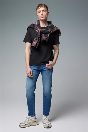 Erkek Smith Dark Blue Tapered Fit Jean Pantolon - 1K2511936DB-251