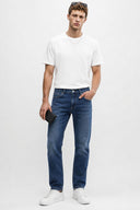 Erkek Smith Dark Blue Tapered Fit Jean Pantolon - Dark Blue