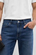 Erkek Smith Dark Blue Tapered Fit Jean Pantolon - Dark Blue