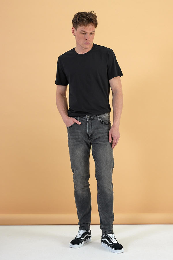 Smith Grey Tapered Fit Jean Pantolon - GREY