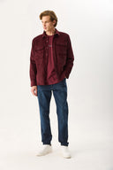 Erkek Smith Premium Blue Black Tapered Fit Jean Pantolon - Blue Black