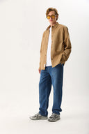 Erkek Steve Baggy Fit Beli Lastikli Dark Blue Jean Pantolon %100 Lyocell (Tencel™) - Dark Blue